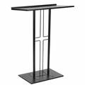 Cross-Design Metal Truss Lectern — Black Metal Truss Lectern LCTPCRSBLK Black - thePodiumsStore