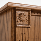 Cross, Fluting & Scrollwork Wood Church Pulpit (PS-PD900) Church Wood Pulpit 900 Light Oak 35 - thePodiumsStore