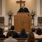 Cross, Fluting & Scrollwork Wood Church Pulpit (PS-PD900) Church Wood Pulpit 900 Light Oak 35 - thePodiumsStore