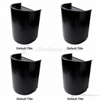Curved Mobile Speech Lectern — Black Non-Sound Lectern LVPRNDBLK - thePodiumsStore