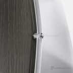 Curved Wood & Acrylic Pulpit, Frosted Front — Black Wood & Acrylic Pulpit FLCTSHLFBKA - thePodiumsStore