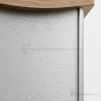 Custom Aluminum Lectern — Contemporary (PS-H2) Aluminum Lectern 1ALT-H2-C-SUNB Sunday Brunch No Logo - thePodiumsStore