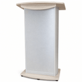 Custom Aluminum Lectern — Contemporary (PS-H2) Aluminum Lectern 1ALT-H2-C-SUNB Sunday Brunch No Logo - thePodiumsStore