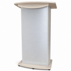 Custom Aluminum Lectern — Contemporary (PS-H2) Aluminum Lectern 1ALT-H2-C-SUNB Sunday Brunch No Logo - thePodiumsStore