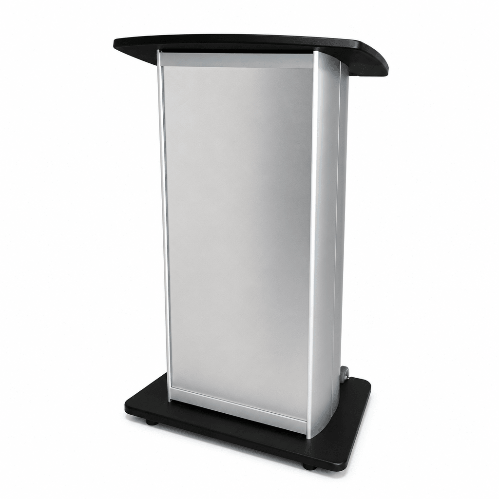 Custom Aluminum Lectern — Contemporary (PS-H2W) Aluminum Lectern 1ALH2W - thePodiumsStore