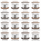Custom Fluted Wood & Acrylic Pulpit (PS-5) Wood & Acrylic Pulpit 8302-CU Light Oak 35 No White - thePodiumsStore