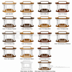 Custom Wood & Acrylic Church Pulpit (PS-810WA) Wood & Acrylic Pulpit 810WA Light Oak 35 No White - thePodiumsStore