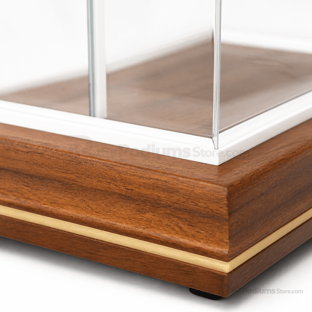 Custom Wood & Acrylic Church Pulpit (PS-810WA) Wood & Acrylic Pulpit 810WA Light Oak 35 No White - thePodiumsStore