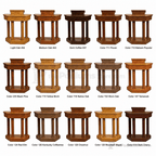 Custom Wood & Acrylic Pulpit (PS-6) Wood & Acrylic Pulpit 8402-CU Light Oak 35 - thePodiumsStore