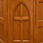 Custom Wood Church Pulpit No. 1 Church Wood Pulpit 1-CU Light Oak 35 No White - thePodiumsStore
