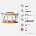 Custom Wood Church Pulpit No. 4 Church Wood Pulpit Custom No. 4 Light Oak 35 No White - thePodiumsStore
