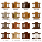 Custom Wood Church Pulpit No. 810 Church Wood Pulpit 810-CU Light Oak 35 No White - thePodiumsStore