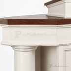 Custom Wood Church Pulpit No. 810 Church Wood Pulpit 810-CU Light Oak 35 No White - thePodiumsStore