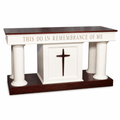 Custom Wood Communion Table (PS-810) Communion Table 810-CU Table Light Oak 35 - thePodiumsStore