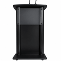 Deluxe Aluminum Lectern — Contemporary (PS-CS2) Aluminum Lectern 1AL-CS2-D No Logo Anti-Glare Acrylic - thePodiumsStore