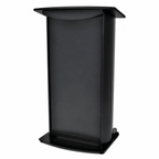 Deluxe Aluminum Lectern — Contemporary (PS-H2) Aluminum Lectern 1ALH2D No Logo No Goose-Neck Microphone Holder No Protective Cover - thePodiumsStore