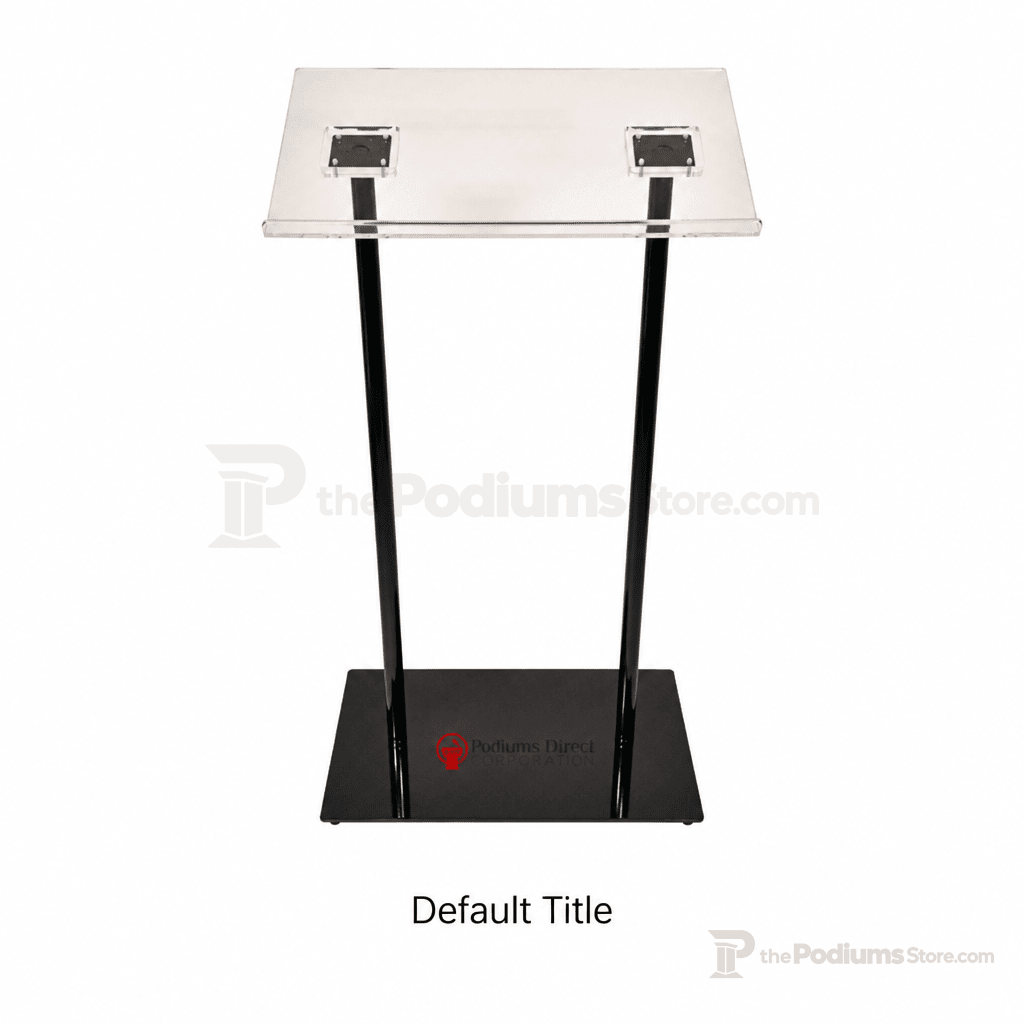 Double-Column Acrylic & Aluminum Podium Acrylic & Aluminum Podium NSMLDC - thePodiumsStore