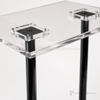 Double-Column Acrylic & Aluminum Podium Acrylic & Aluminum Podium NSMLDC - thePodiumsStore
