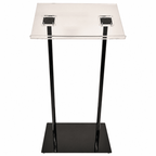 Double-Column Acrylic & Aluminum Podium Acrylic & Aluminum Podium NSMLDC - thePodiumsStore