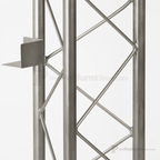 Economy 3-Post Straight Metal Truss Lectern — Silver Metal Truss Lectern LCTTRSSLV - thePodiumsStore