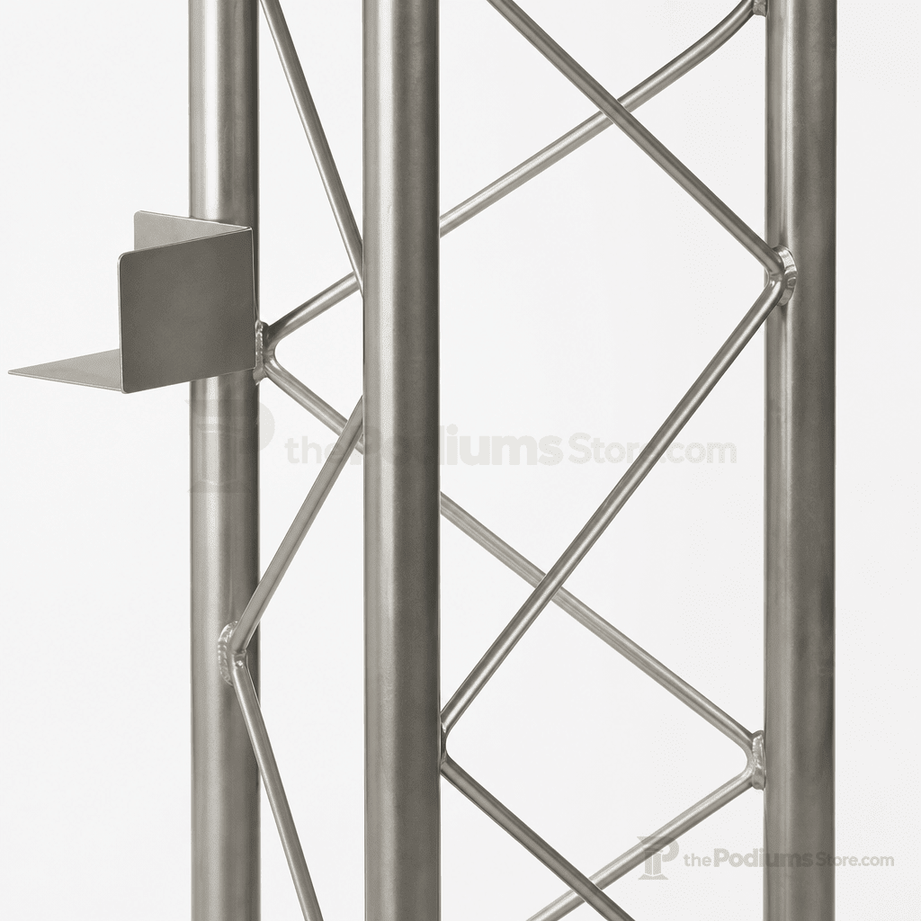 Economy 3-Post Straight Metal Truss Lectern — Silver Metal Truss Lectern LCTTRSSLV - thePodiumsStore