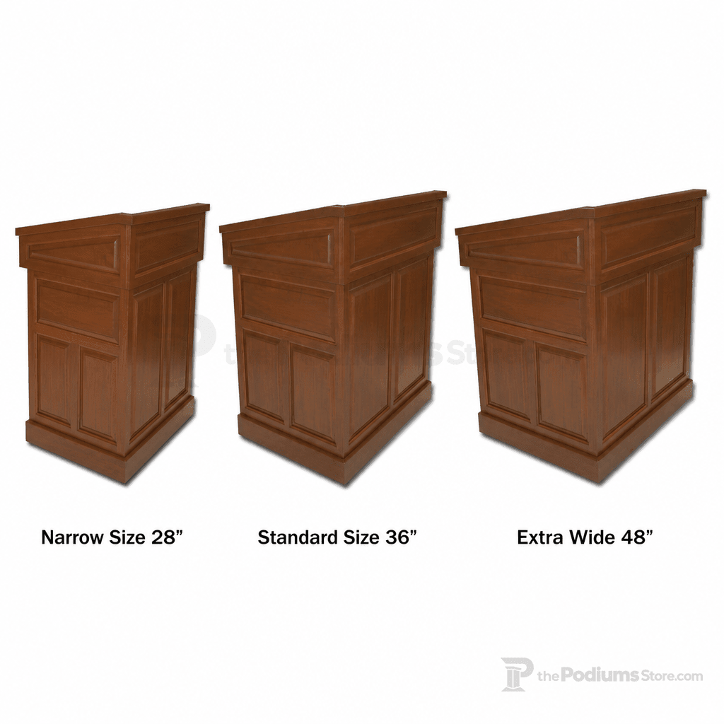 Empire Multimedia Lectern Multimedia Lectern PDEMP-28 Narrow Size 28" - thePodiumsStore