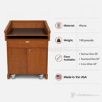 Empire Multimedia Lectern Multimedia Lectern PDEMP-28 Narrow Size 28" - thePodiumsStore