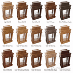 Exhorter Column Wood & Acrylic Pulpit (PS-810) Wood & Acrylic Pulpit EX 810 Light Oak 35 - thePodiumsStore