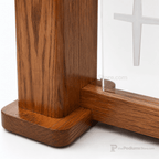 Exhorter Wood & Acrylic Pulpit (PS-777) Wood & Acrylic Pulpit 777 Light Oak 35 - thePodiumsStore