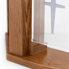 Exhorter Wood & Acrylic Pulpit (PS-778) Wood & Acrylic Pulpit 778 Light Oak 35 - thePodiumsStore