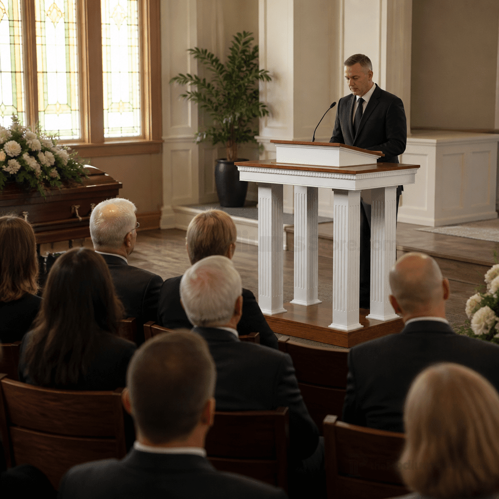 Fluted Pedestal Wood Church Pulpit (PS-8401) Church Wood Pulpit 8401 Light Oak 35 No White - thePodiumsStore