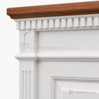 Fluted Single-Panel Wood Church Pulpit (PS-821) Church Wood Pulpit 821 Light Oak 35 No White - thePodiumsStore