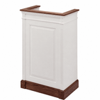 Fluted Single-Panel Wood Church Pulpit (PS-821) Church Wood Pulpit 821 Light Oak 35 No White - thePodiumsStore