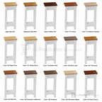Fluted Wood Church Flower Stand (PS-820) Flower Stand NO 820 Light Oak 35 - thePodiumsStore