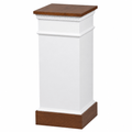 Fluted Wood Church Flower Stand (PS-8201) Flower Stand NO 8201F Light Oak 35 - thePodiumsStore