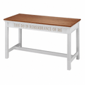 Fluted Wood Communion Table (PS-825) Communion Table NO 825 Light Oak 35 - thePodiumsStore