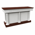 Fluted Wood Communion Table (PS-8320-CCT) Communion Table 8302-CCT Light Oak 35 No White - thePodiumsStore