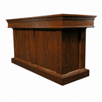 Fluted Wood Communion Table (PS-8410) Communion Table 8410 Light Oak 35 - thePodiumsStore