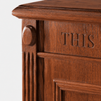 Fluted Wood Communion Table (PS-TCT-105) Communion Table TCT-105 Light Oak 35 - thePodiumsStore