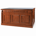 Fluted Wood Communion Table (PS-TCT-105) Communion Table TCT-105 Light Oak 35 - thePodiumsStore