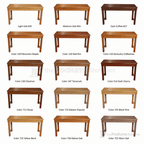 Fluted Wood Communion Table (PS-TOT-105) Communion Table TOT-105 Light Oak 35 - thePodiumsStore