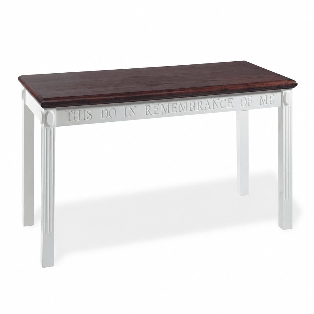 Fluted Wood Communion Table (PS-TOT-602) Communion Table TOT-602 Light Oak 35 - thePodiumsStore