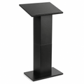 Folding Column-Style Portable Lectern — Black Portable Lectern LCPMKDBK - thePodiumsStore