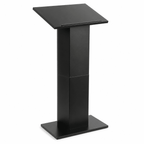 Folding Column-Style Portable Lectern — Black Portable Lectern LCPMKDBK - thePodiumsStore