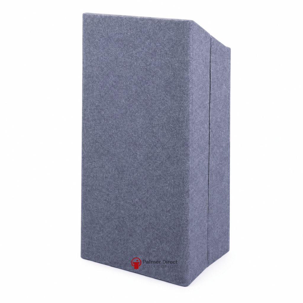 Folding Portable Lectern (PS-FFL) Portable Lectern FFL Charcoal No Mic Arm - thePodiumsStore