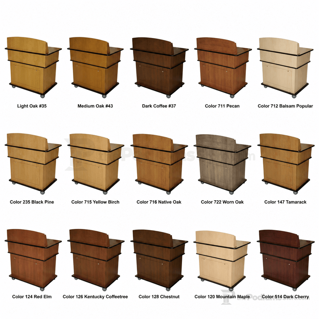 Fortress Multimedia Lectern Multimedia Lectern PDFOR Light Oak 35 - thePodiumsStore
