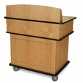 Fortress Multimedia Lectern Multimedia Lectern PDFOR Light Oak 35 - thePodiumsStore