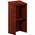 Full-Floor Lectern — Mahogany (PS-222) Non-Sound Lectern 222-MY Mahogany No Caster Kit - thePodiumsStore
