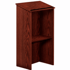 Full-Floor Lectern — Mahogany (PS-222) Non-Sound Lectern 222-MY Mahogany No Caster Kit - thePodiumsStore