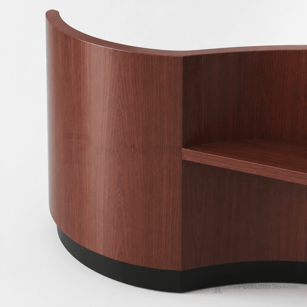 Full-Floor Lectern (PS-4900) Non-Sound Lectern 4900 Light Oak - thePodiumsStore
